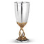 Серебряная рюмка с позолоченной ножкой Листья винограда 930392-1